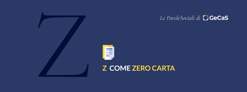 Zeta, di Zero carta con la Cartella Sociale